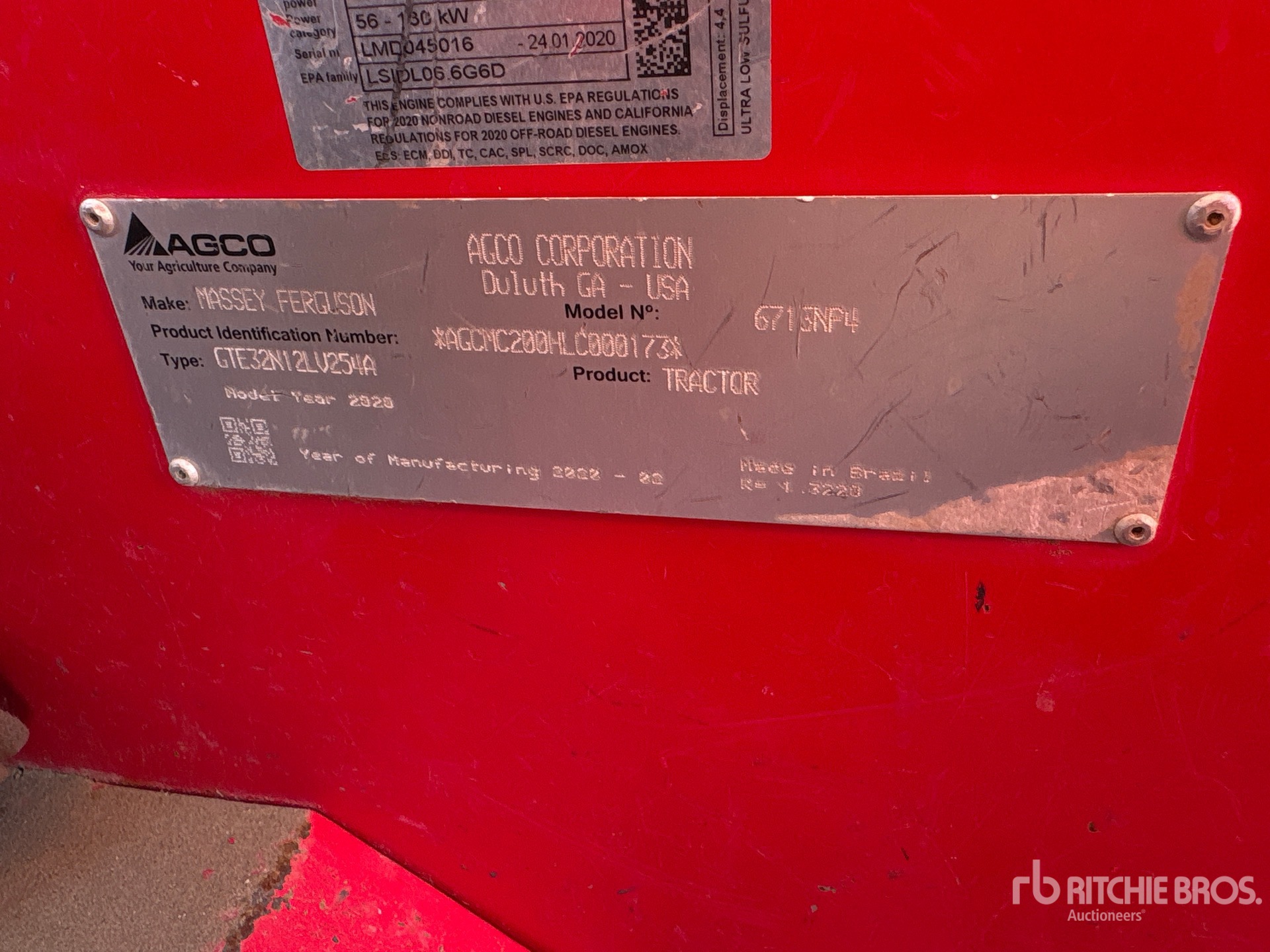 General Appearance with N.º de serie/VIN