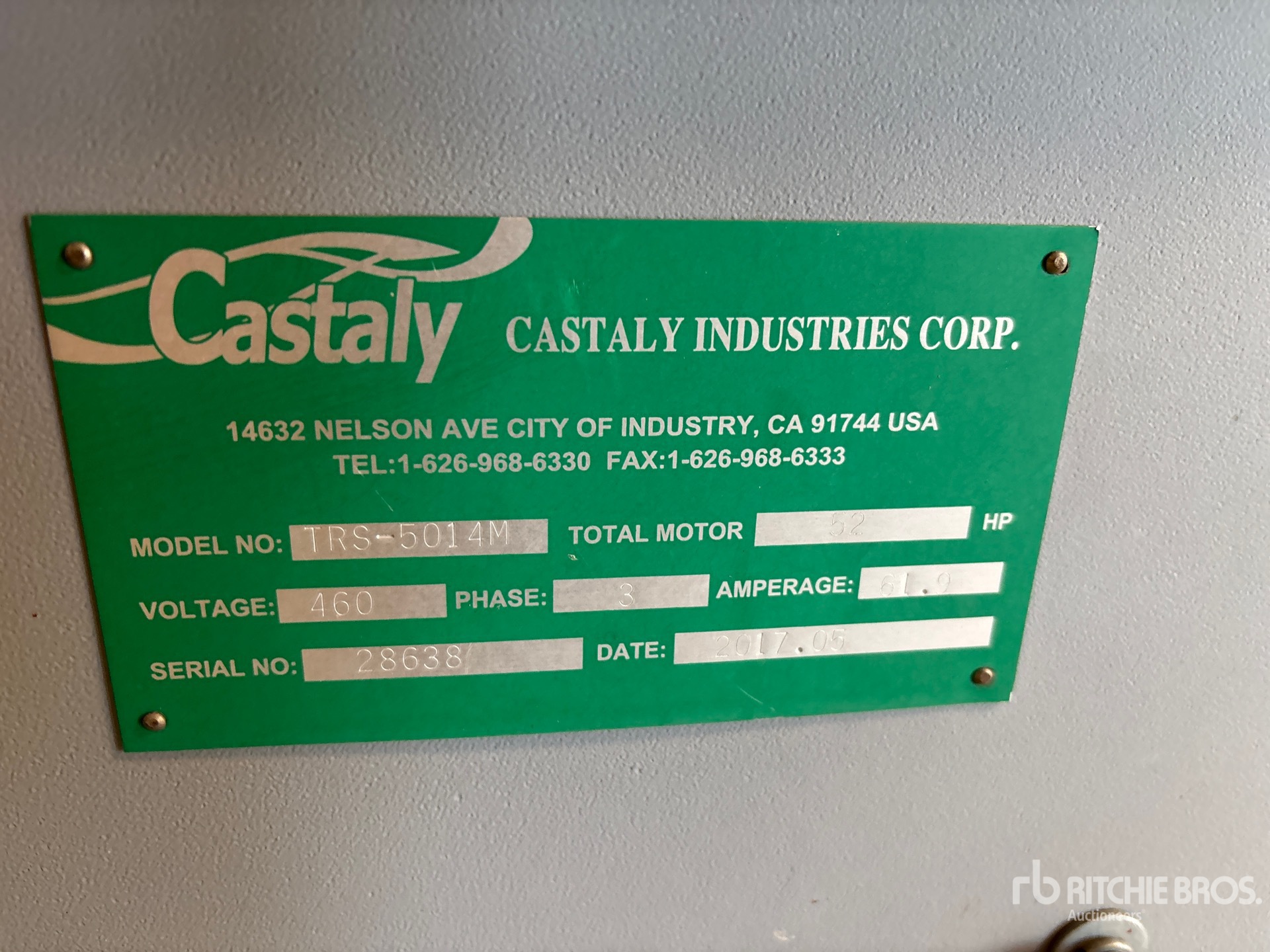 General Appearance with N.º de serie/VIN