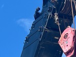 Crane Superstructure with Wear Pads