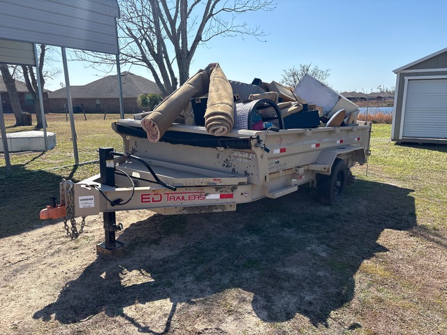 2025 ED Trailers 14 ft T/A Dump Utility Trailer