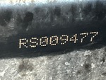 General Appearance with Frame Stamp Serial Number/VIN Photo