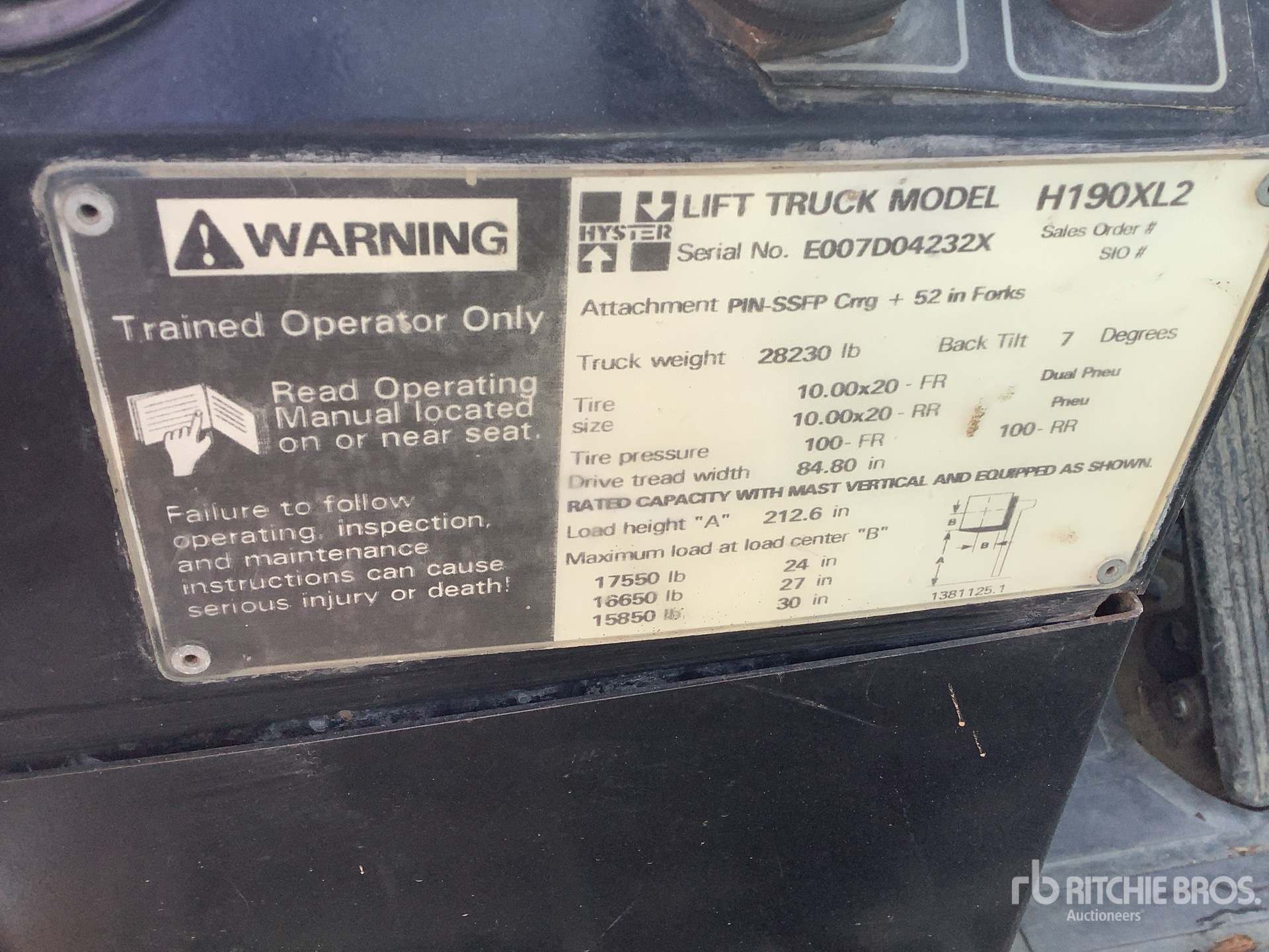 General Appearance with Numero seriale/numero d’identificazione del veicolo (VIN)