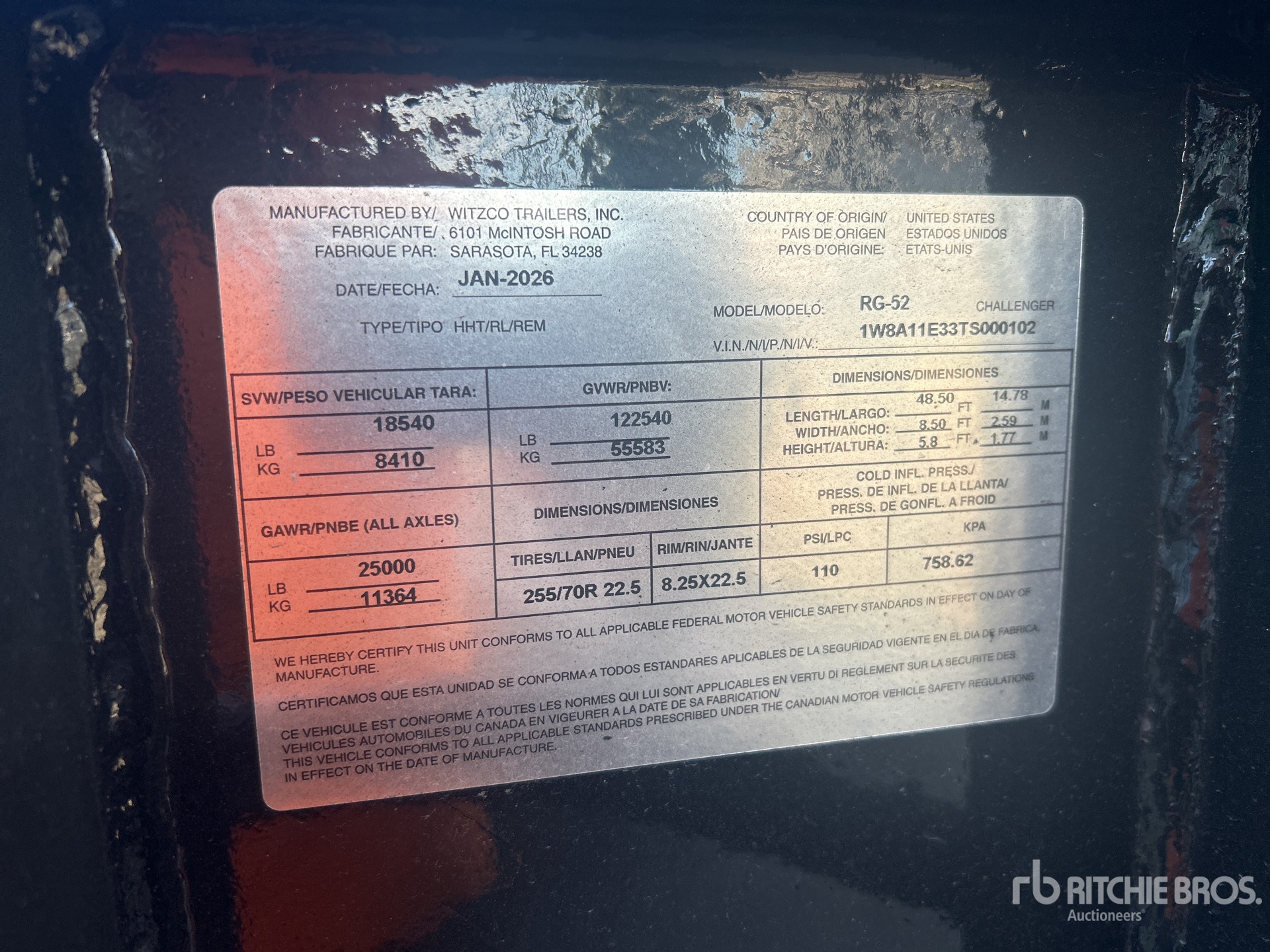 2026 Witzco Challenger RG-52