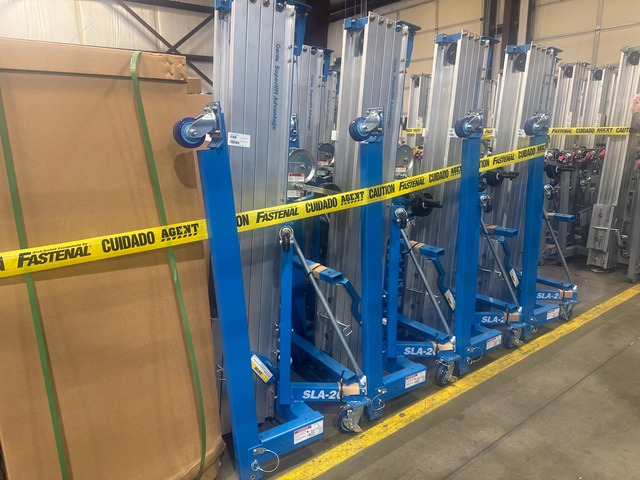 Quantity of (9) Genie SLA-20 Material Hoists (Unused)