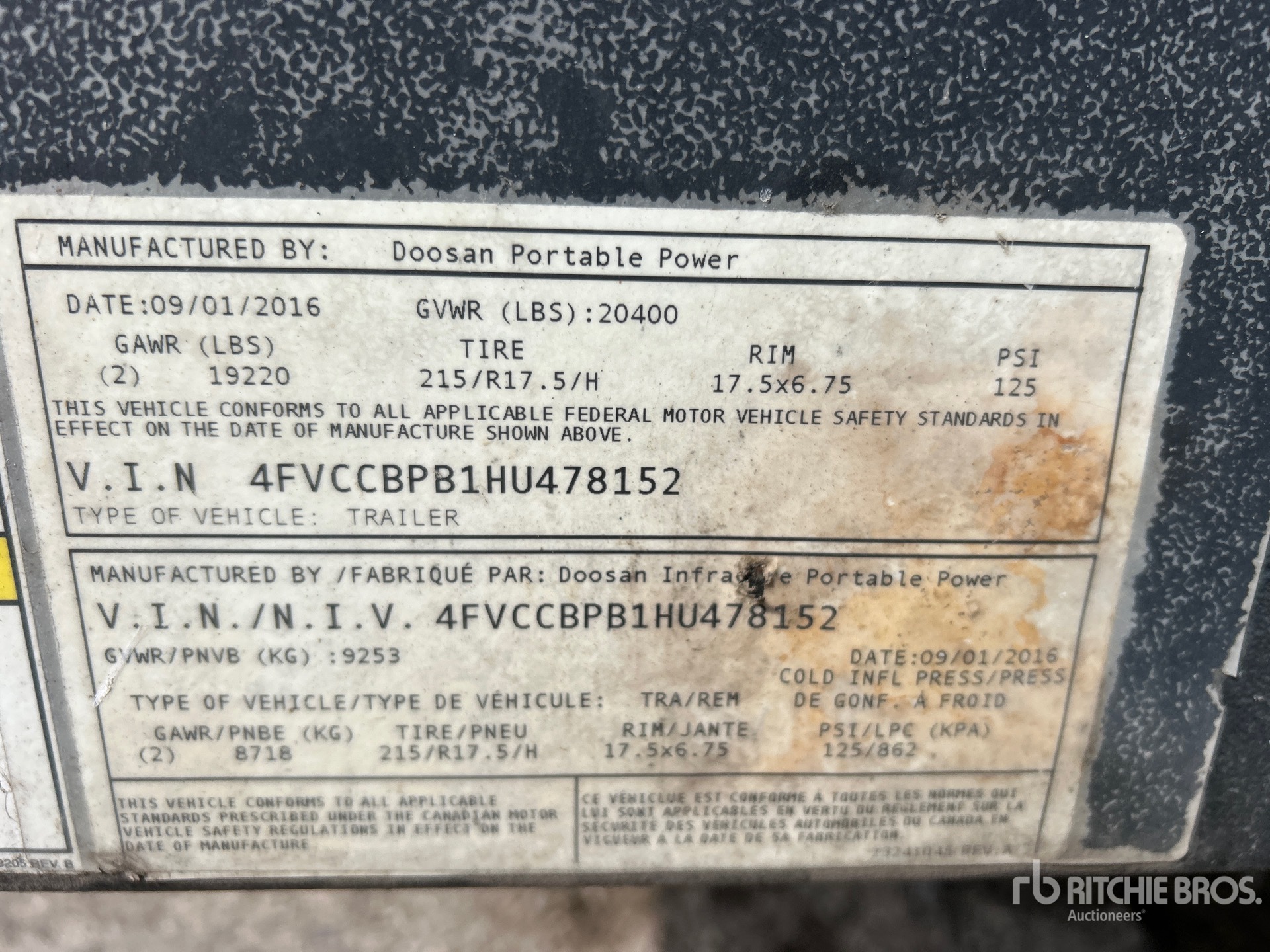 General Appearance with Seriennummer / FIN