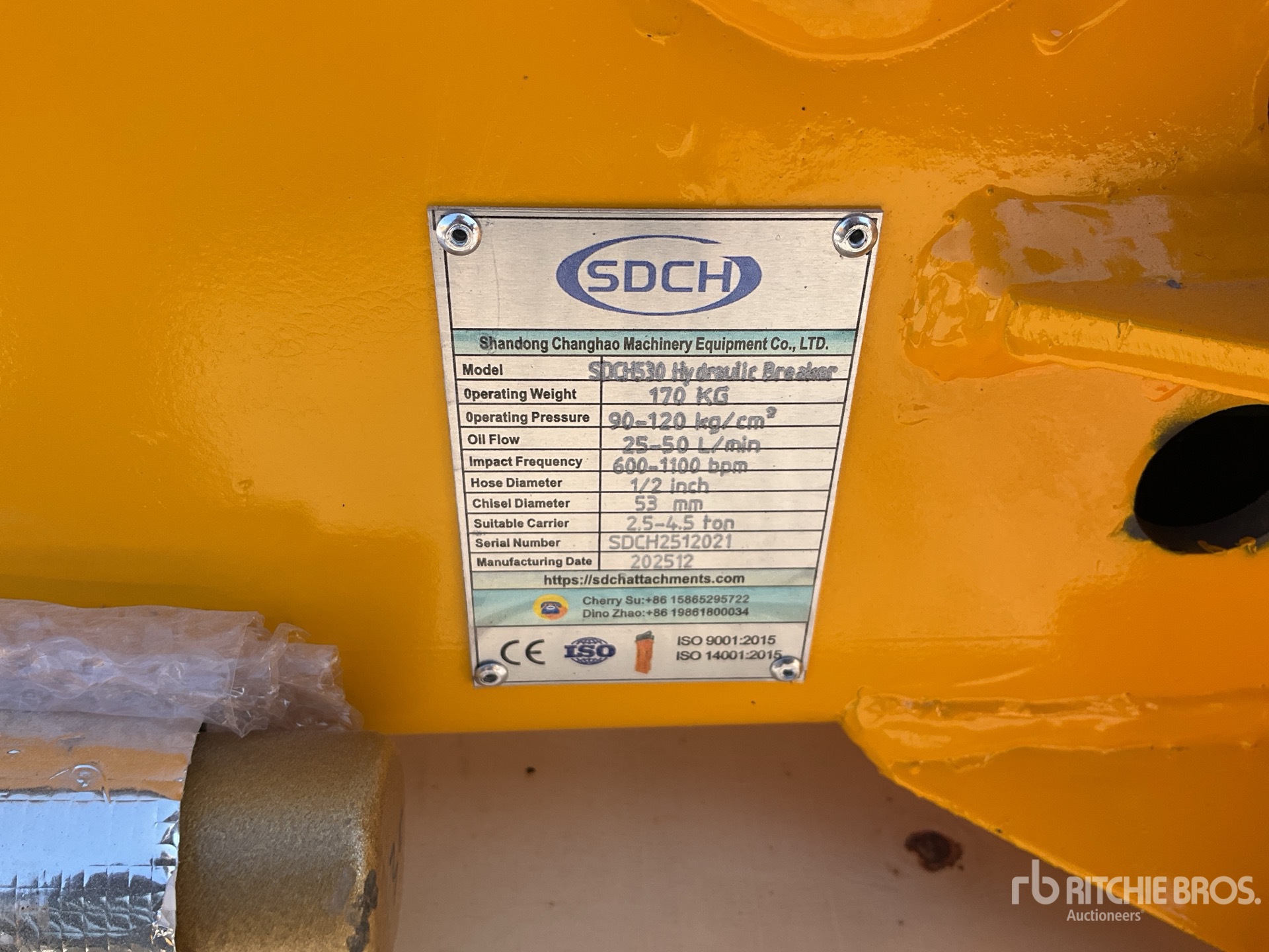 General Appearance with N.º de serie/VIN