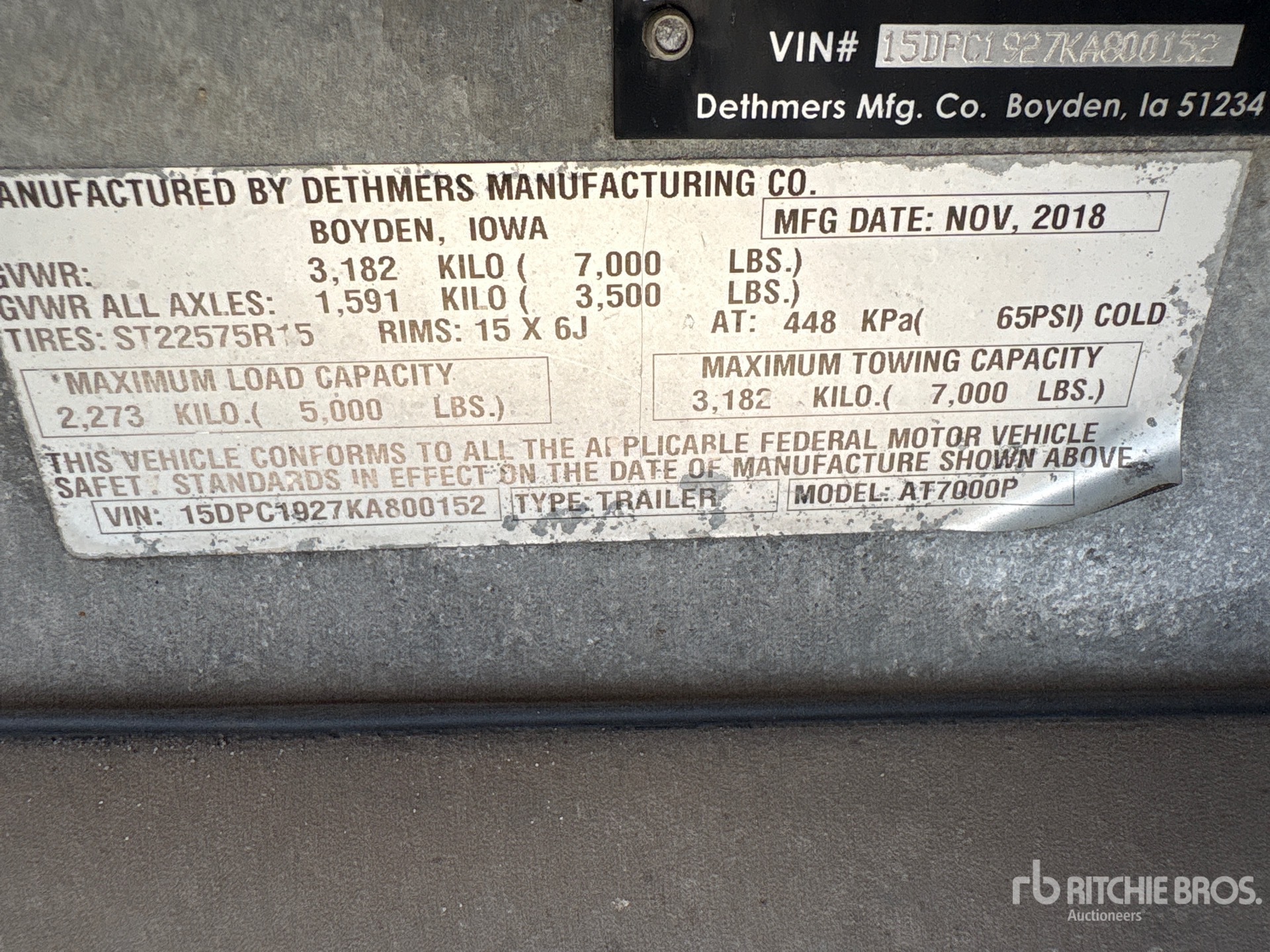 2019 Demco AT7000P