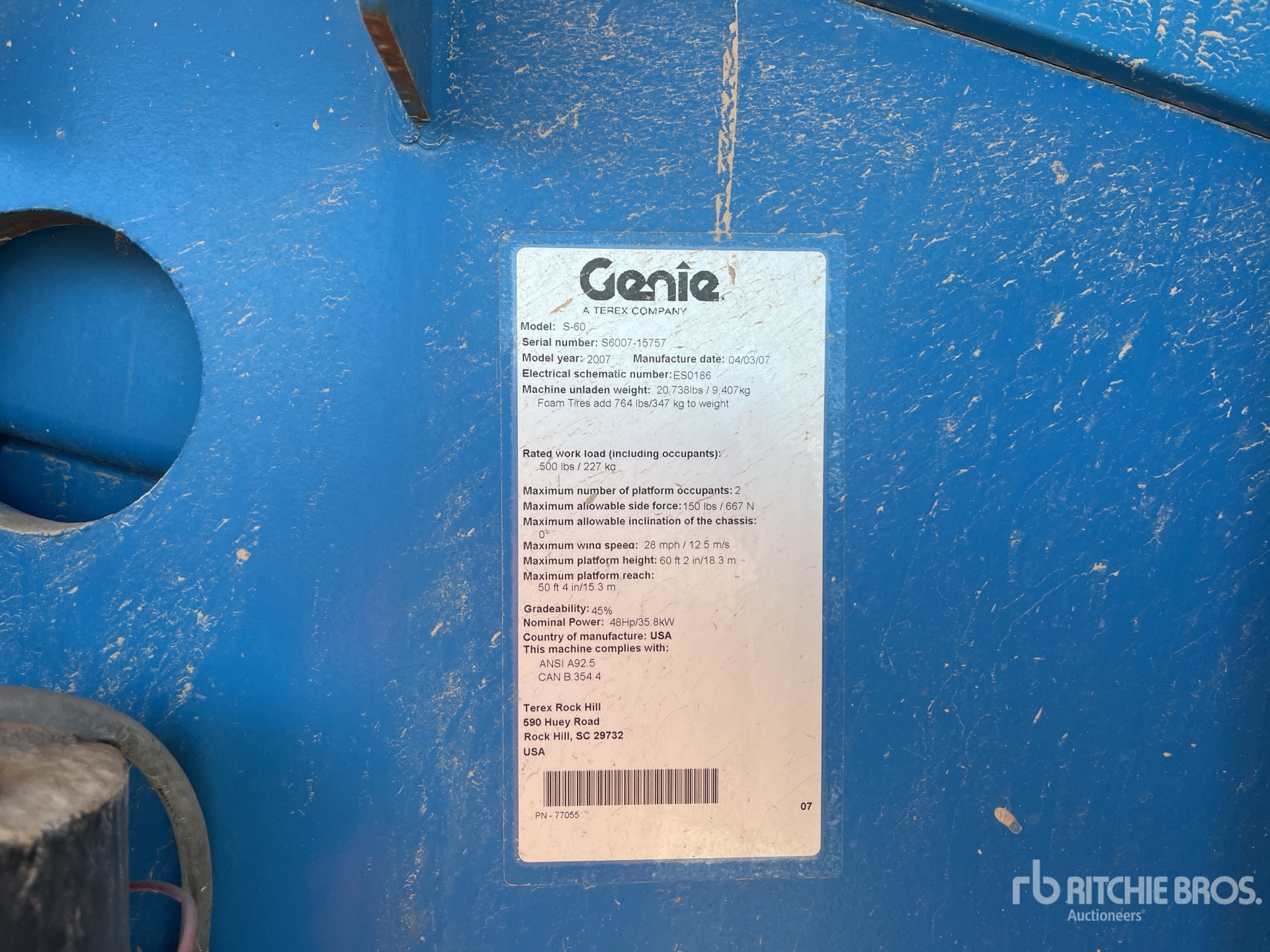 General Appearance with Numero seriale/numero d’identificazione del veicolo (VIN)