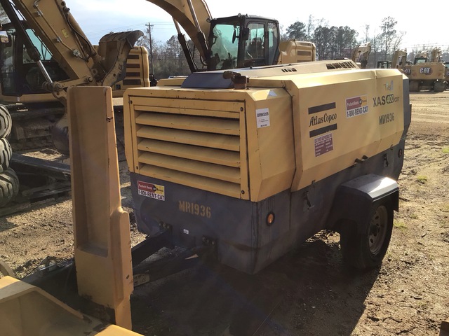 2014 Atlas Copco XAS 400 400 cfm Mobile Air Compressor
