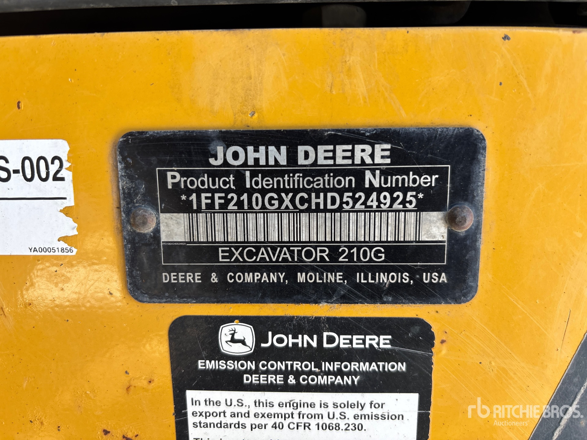 General Appearance with N.º de serie/VIN