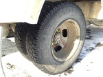 Underbody with Right Rear Drive Tires