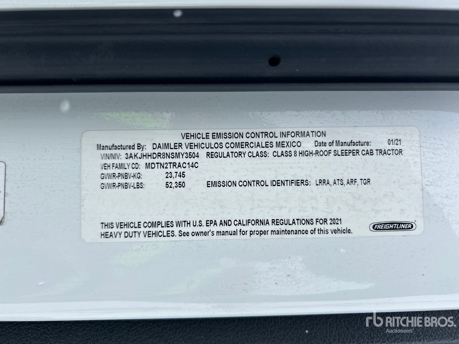 2022 Freightliner CASCADIA 126