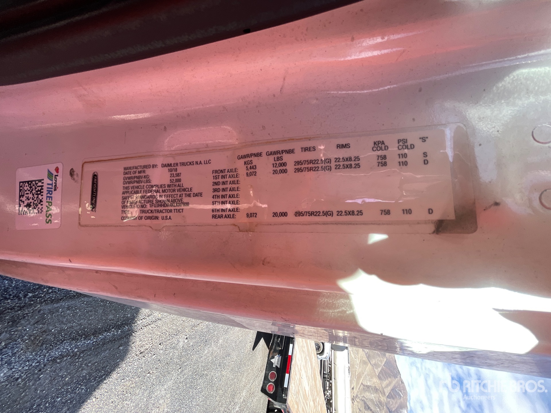 General Appearance with N.º de serie/VIN