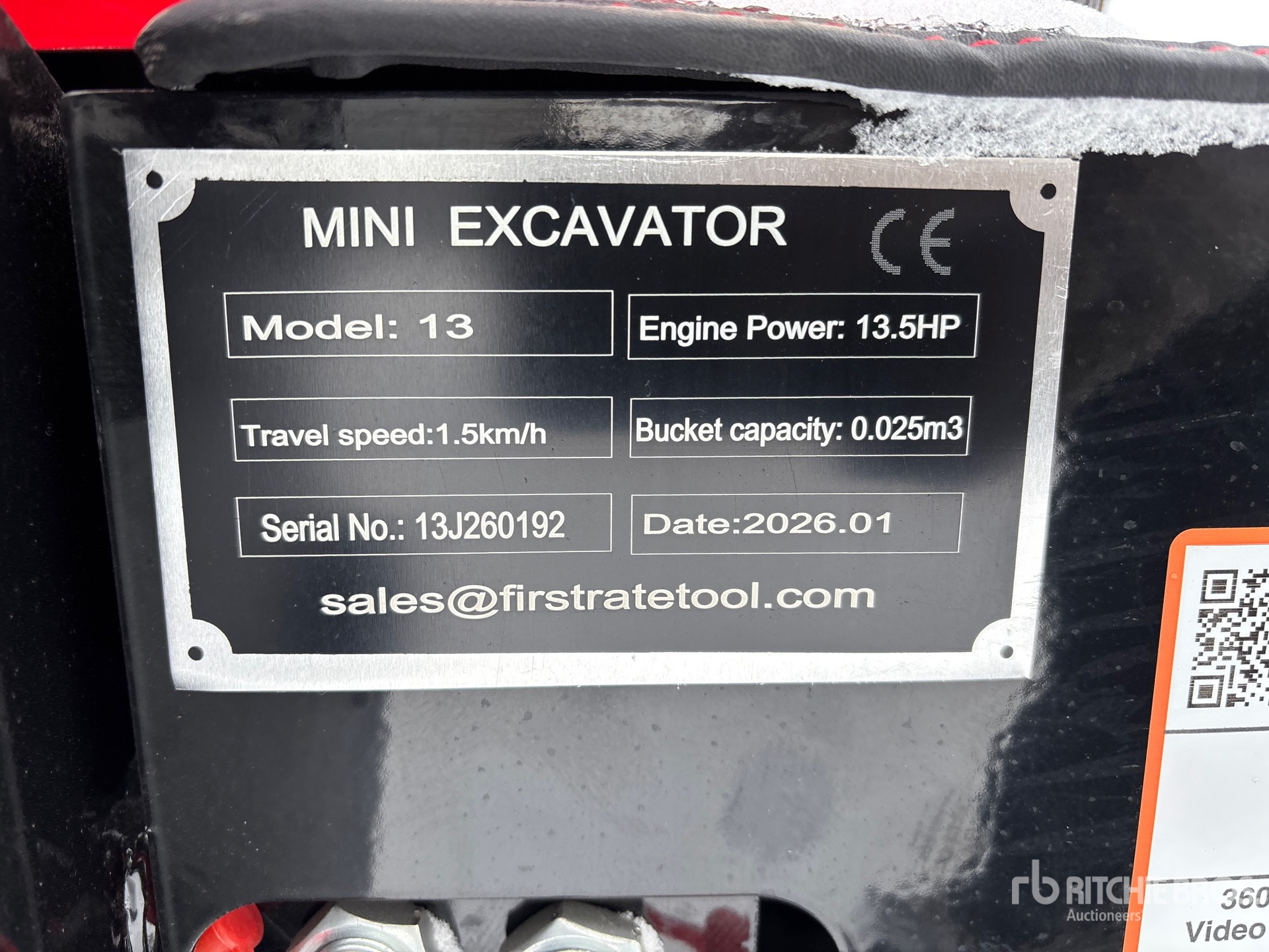 General Appearance with N.º de serie/VIN