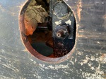 Undercarriage with Left Track Tensioner