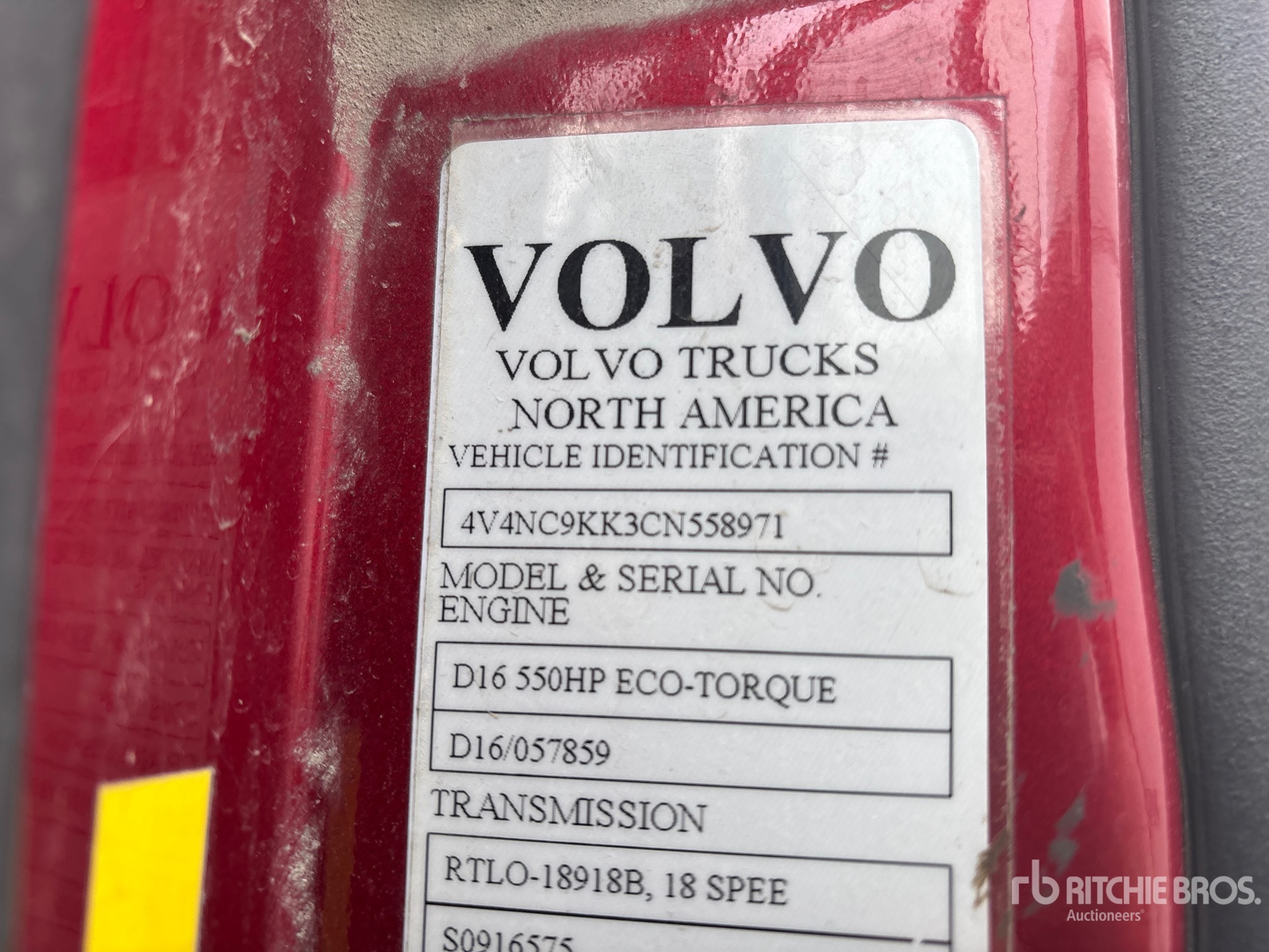 General Appearance with Numer seryjny/numer identyfikacyjny pojazdu