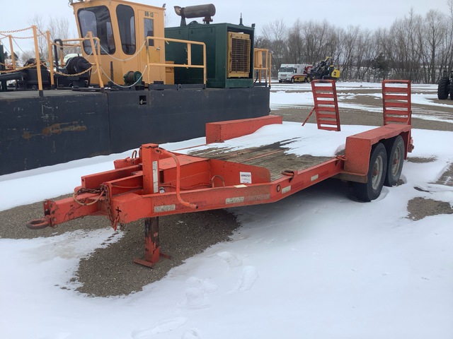 1983 Leo 16 ft T/A Equipment Trailer