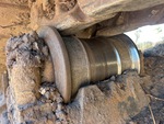 Undercarriage with Left Carrier Rollers