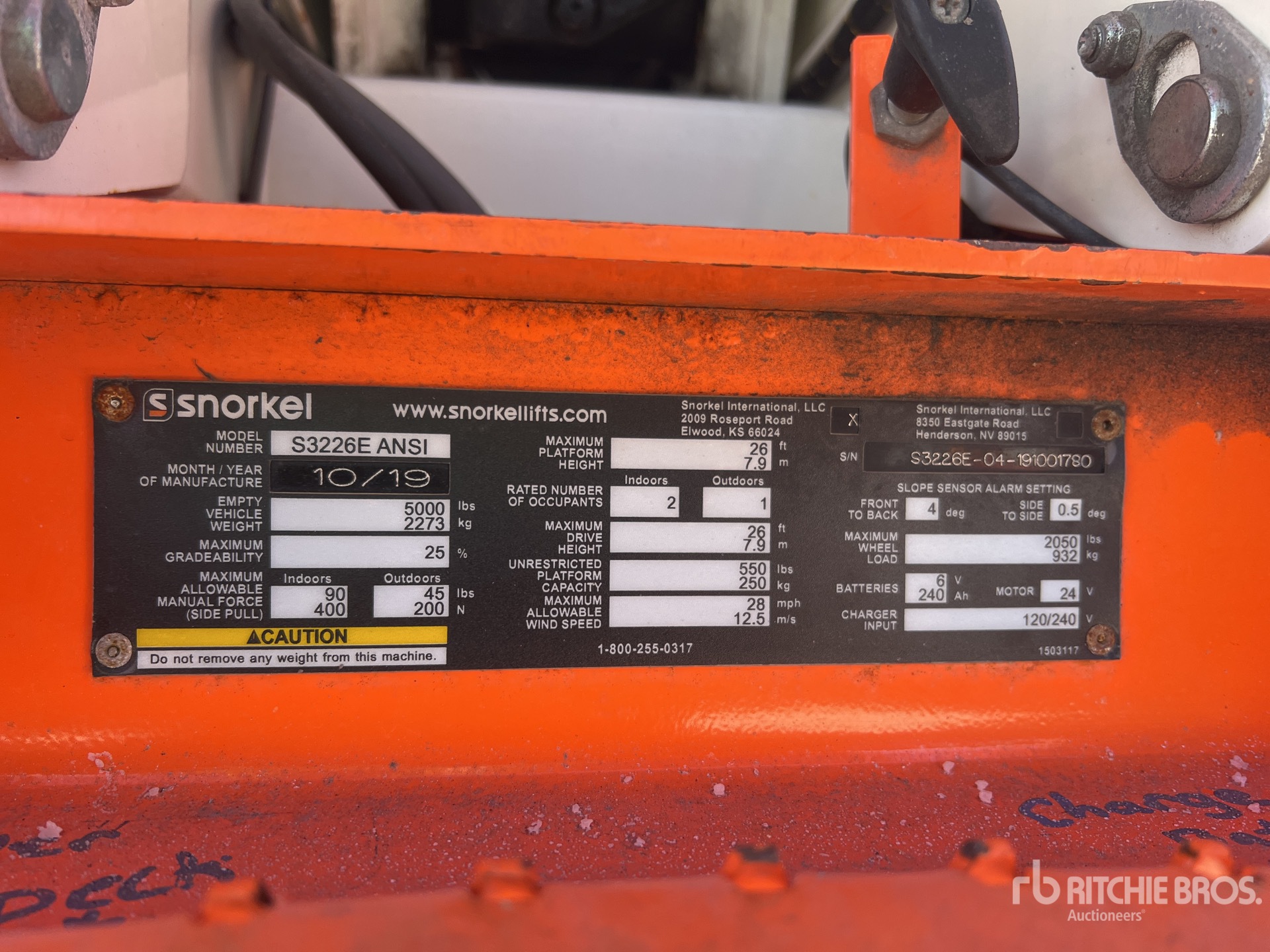 General Appearance with Numéro de série/Numéro d'identification du véhicule automobile