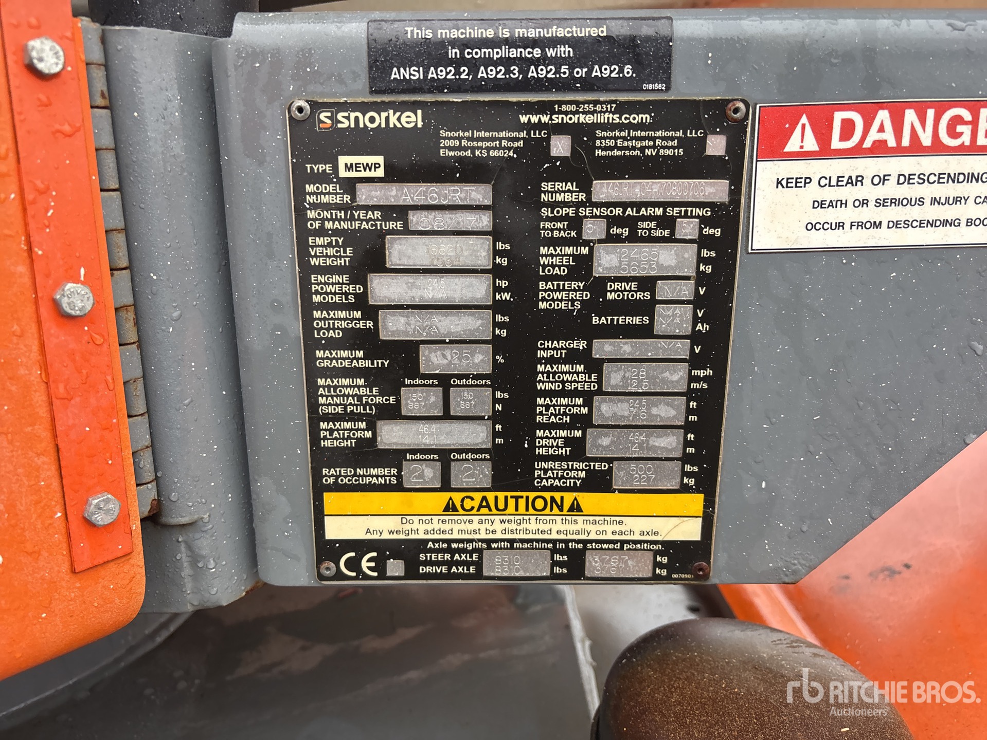 General Appearance with Seriennummer / FIN