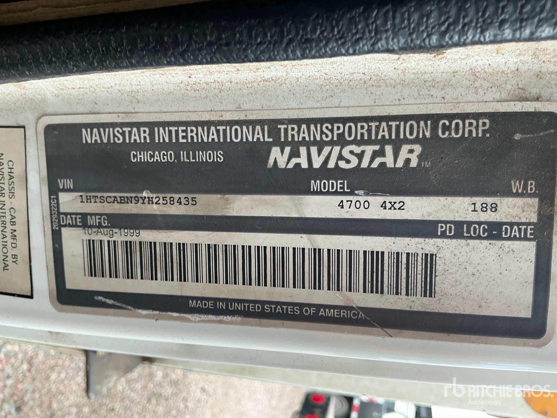 General Appearance with N.º de serie/VIN