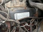 Engine with Emission Certification Label