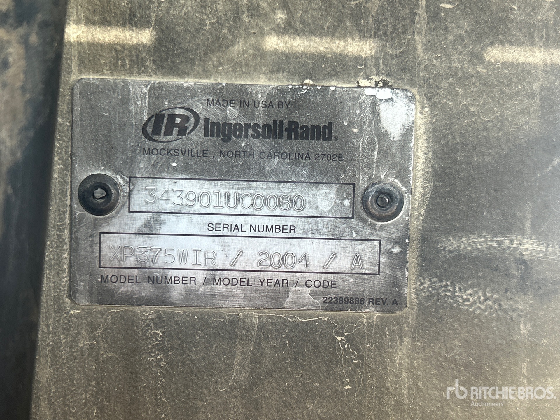 General Appearance with N.º de serie/VIN