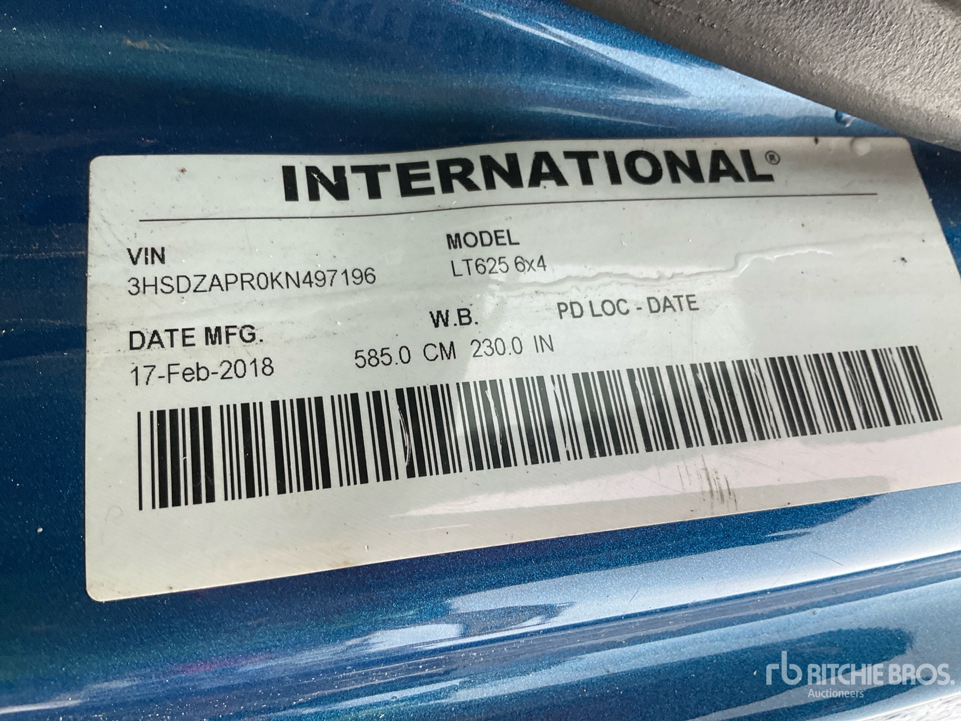 General Appearance with Second Serial Number/VIN Photo