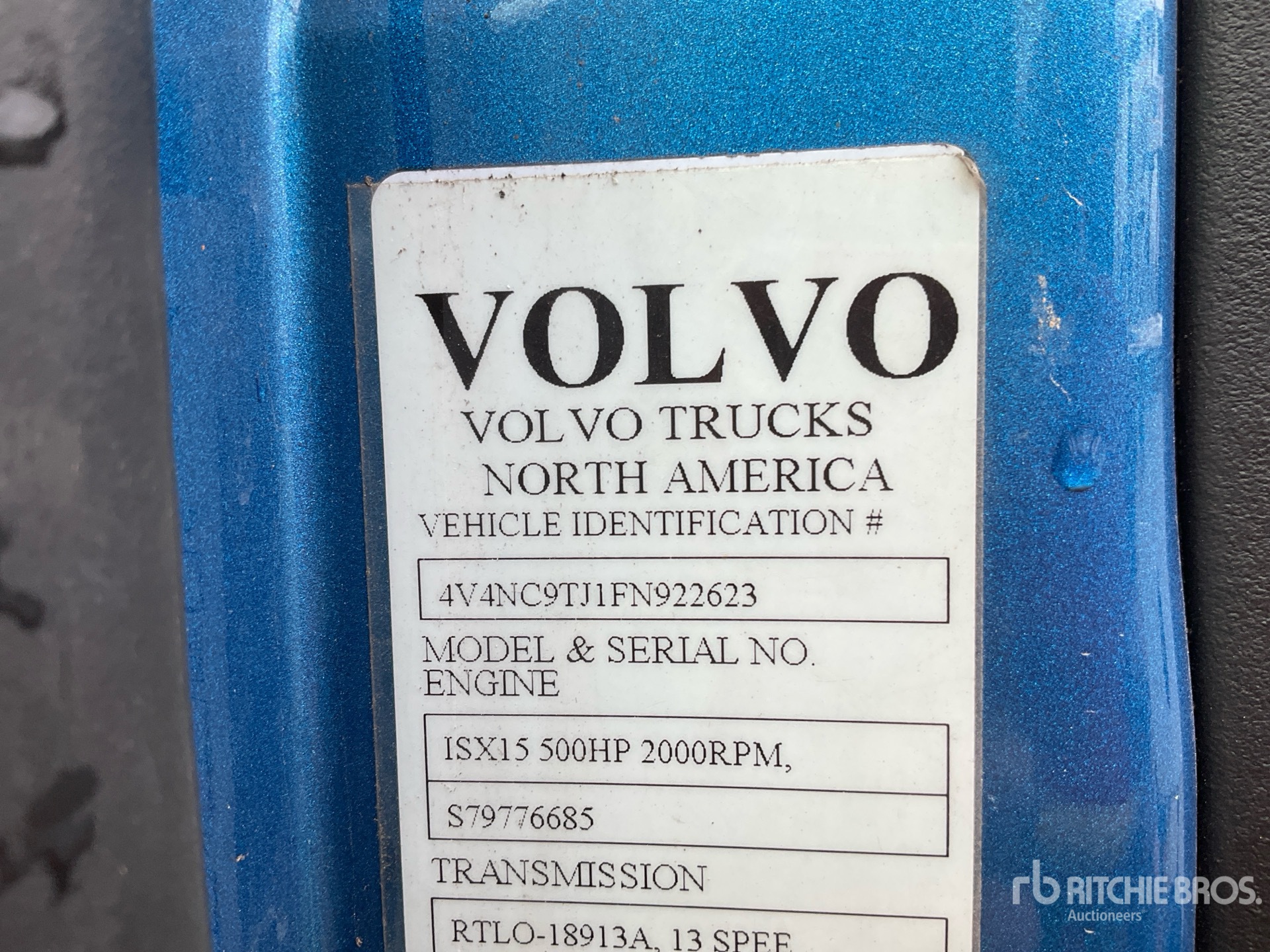 General Appearance with Numero seriale/numero d’identificazione del veicolo (VIN)