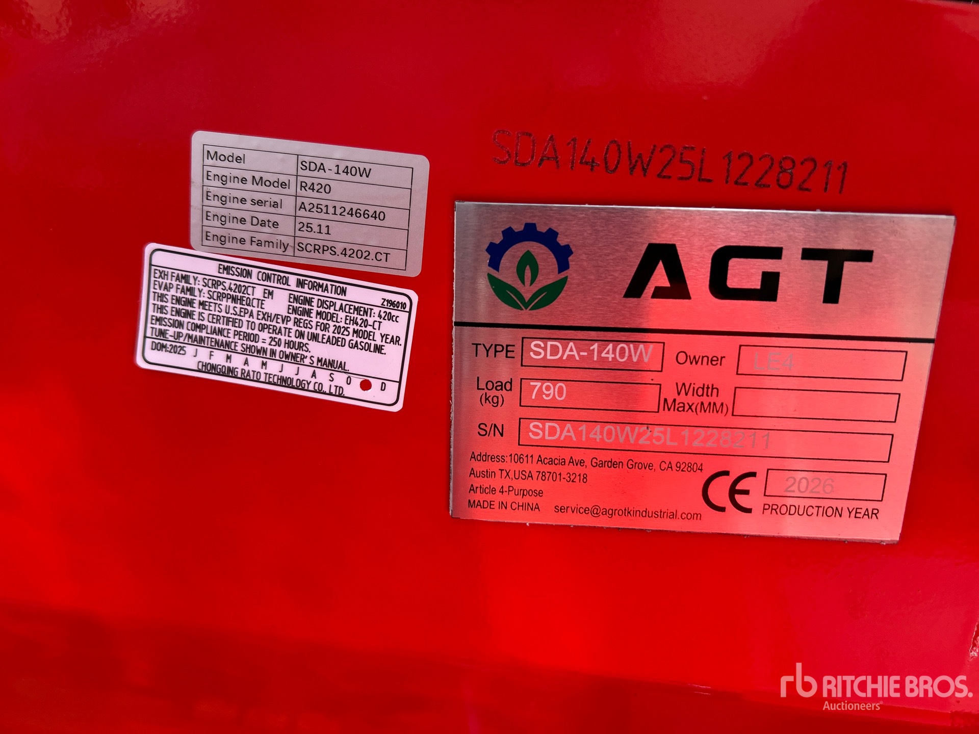 General Appearance with Seriennummer / FIN