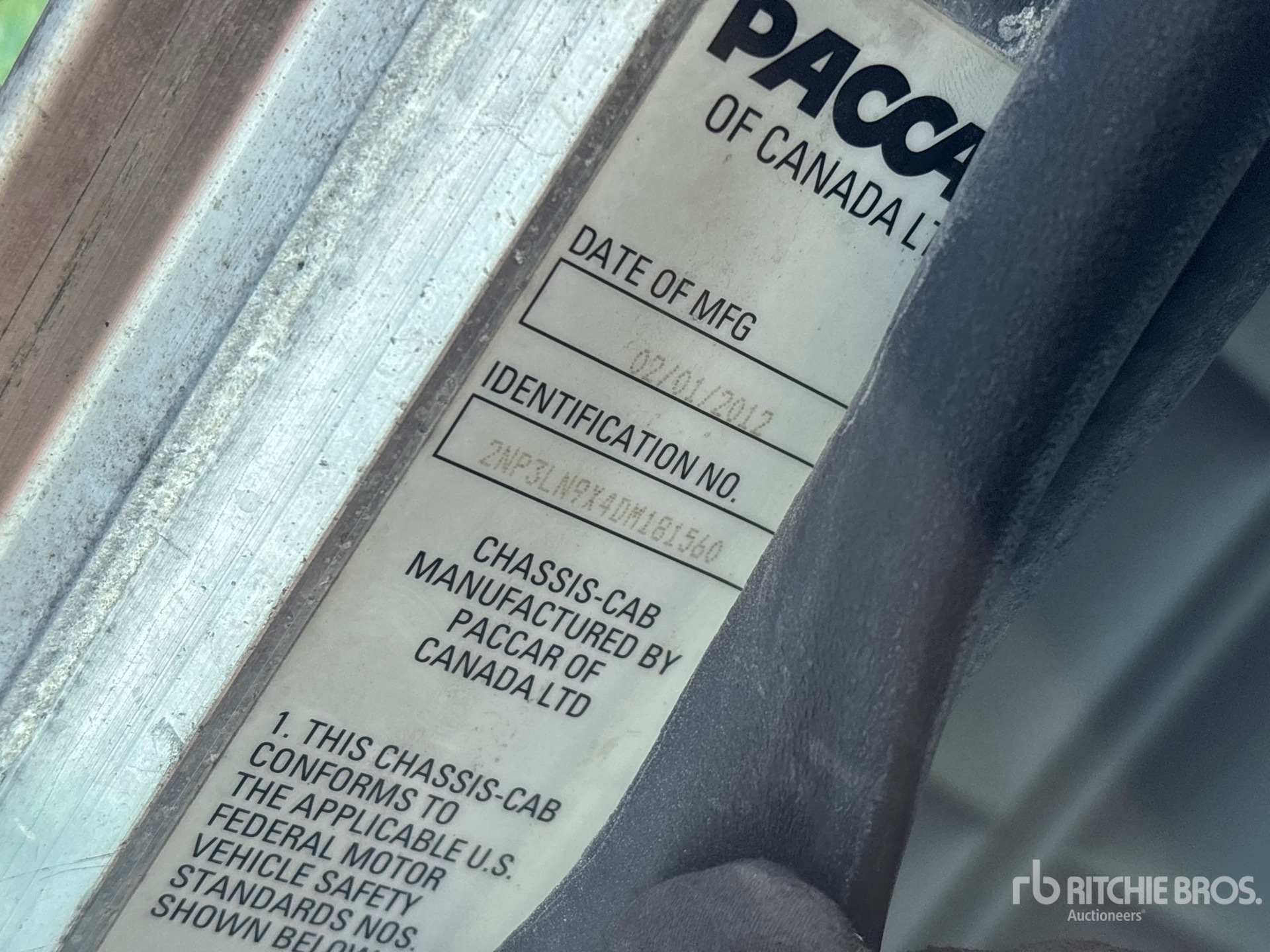 General Appearance with Second Serial Number/VIN Photo