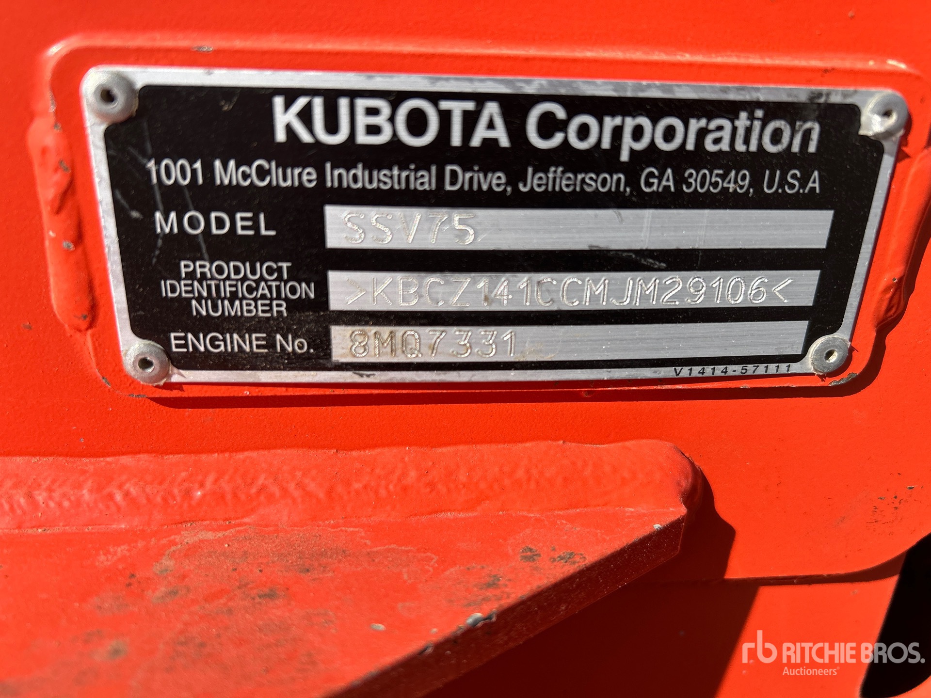 General Appearance with N.º de serie/VIN