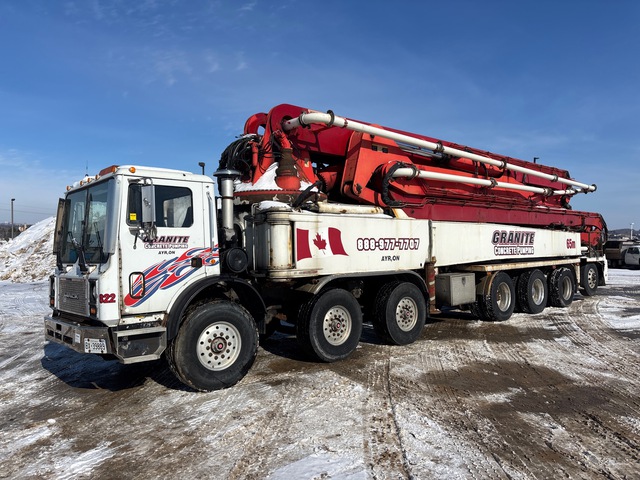 KCP 65 m on 2007 Mack MR688S 14x6 Concrete Pump Truck
