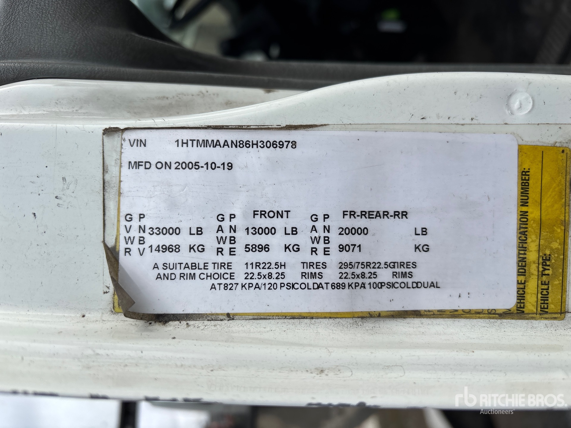 General Appearance with Second Serial Number/VIN Photo