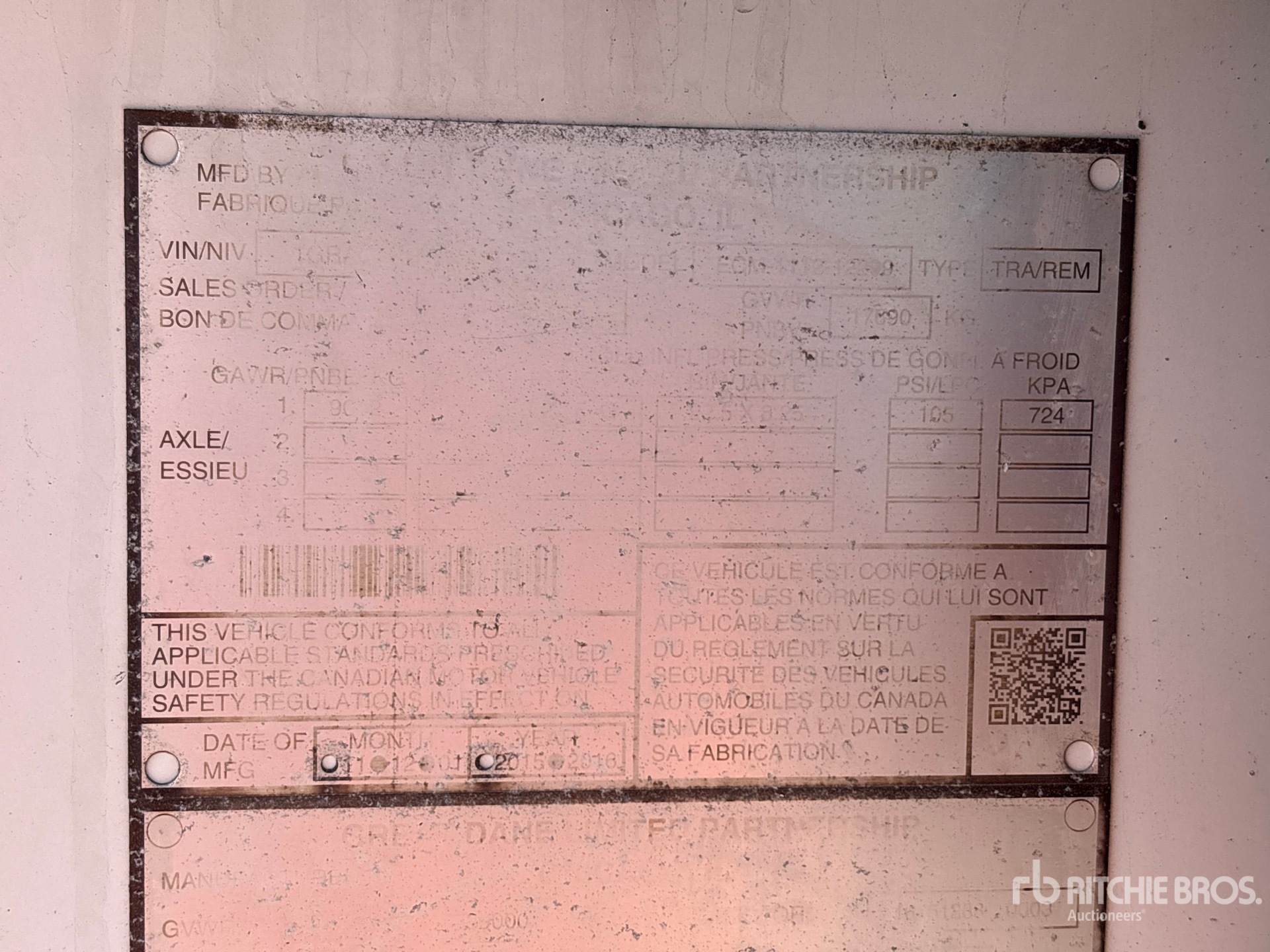 General Appearance with Numer seryjny/numer identyfikacyjny pojazdu