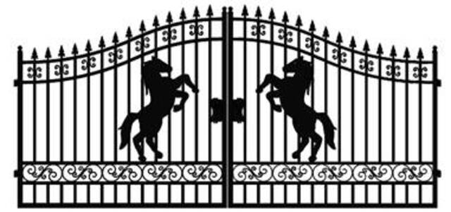 Greatbear Wrought Iron Driveway Gate (Unused)