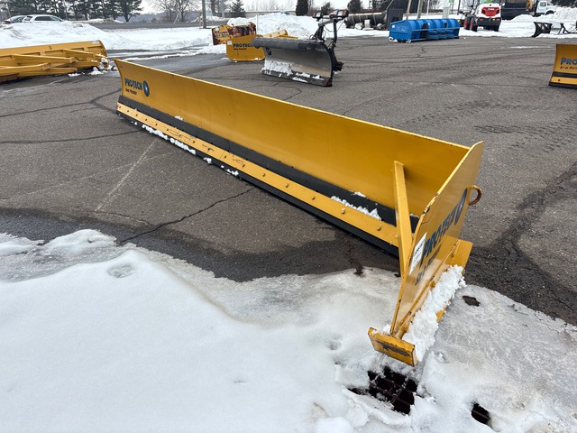 Pro-Tech LP18L 18 ft Low Profile Angle Snow Pusher - Fits Wheel Loader