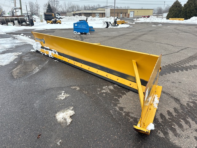 Pro-Tech LP18L 18 ft Low Profile Angle Snow Pusher - Fits Wheel Loader