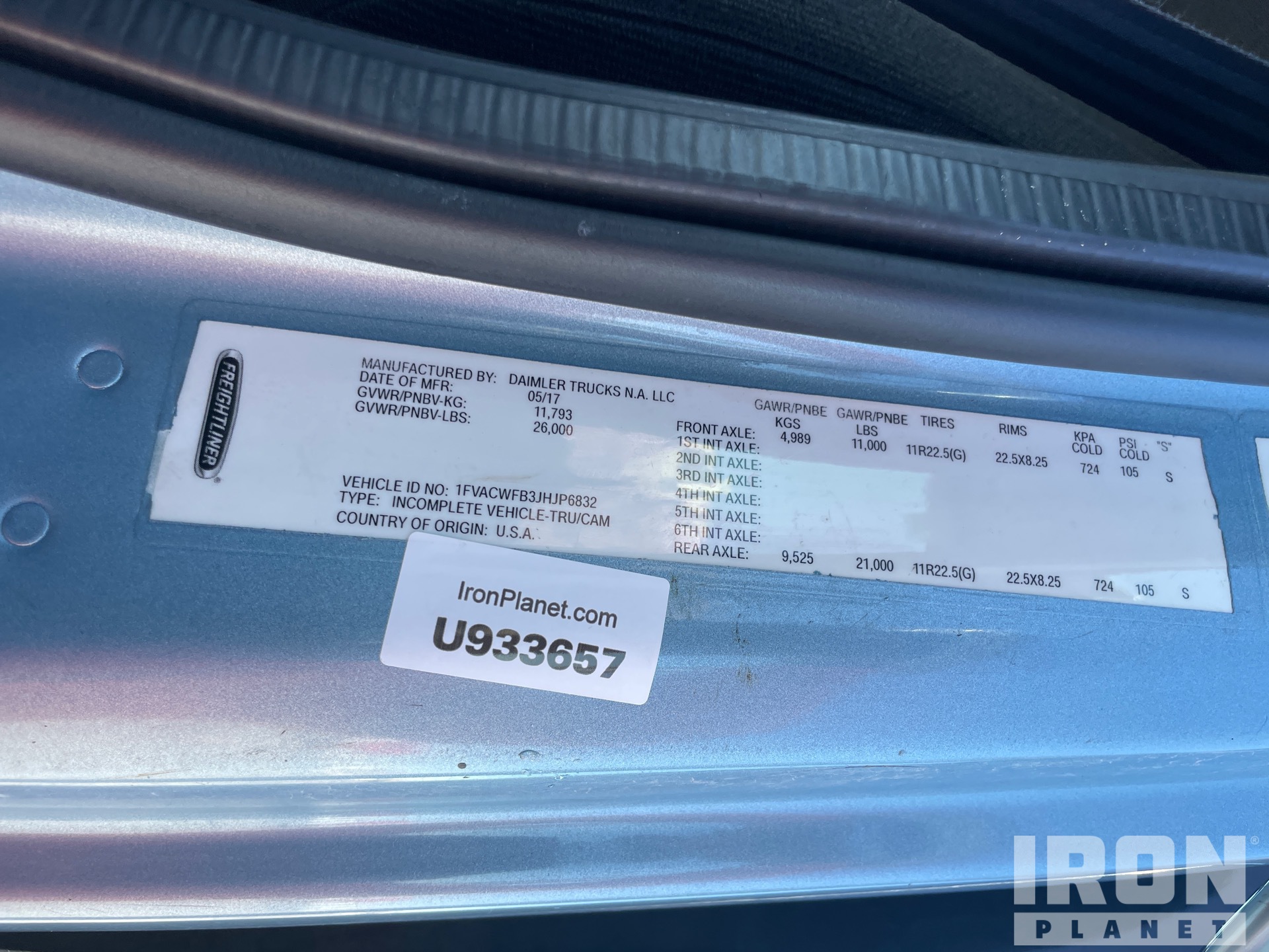 General Appearance with Seriennummer / FIN