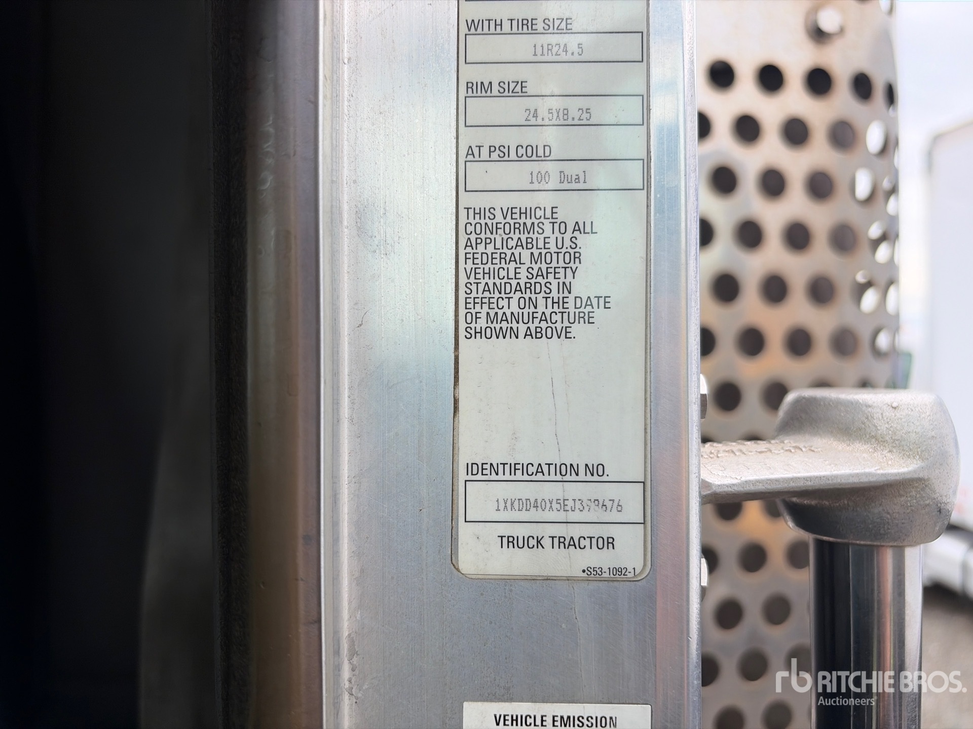 General Appearance with N.º de serie/VIN