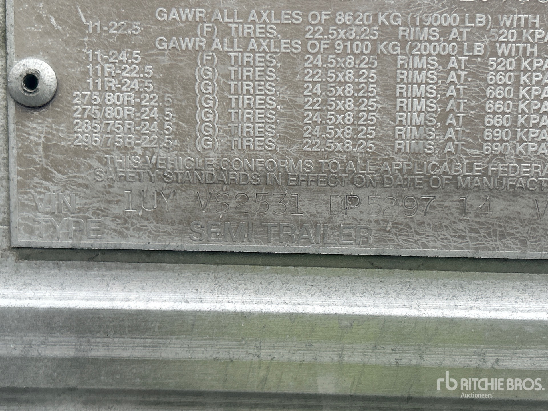 General Appearance with Numéro de série/Numéro d'identification du véhicule automobile