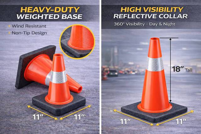 Quantity of (100) Chery Traffic Cones (Unused)