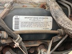 Engine with Emission Certification Label