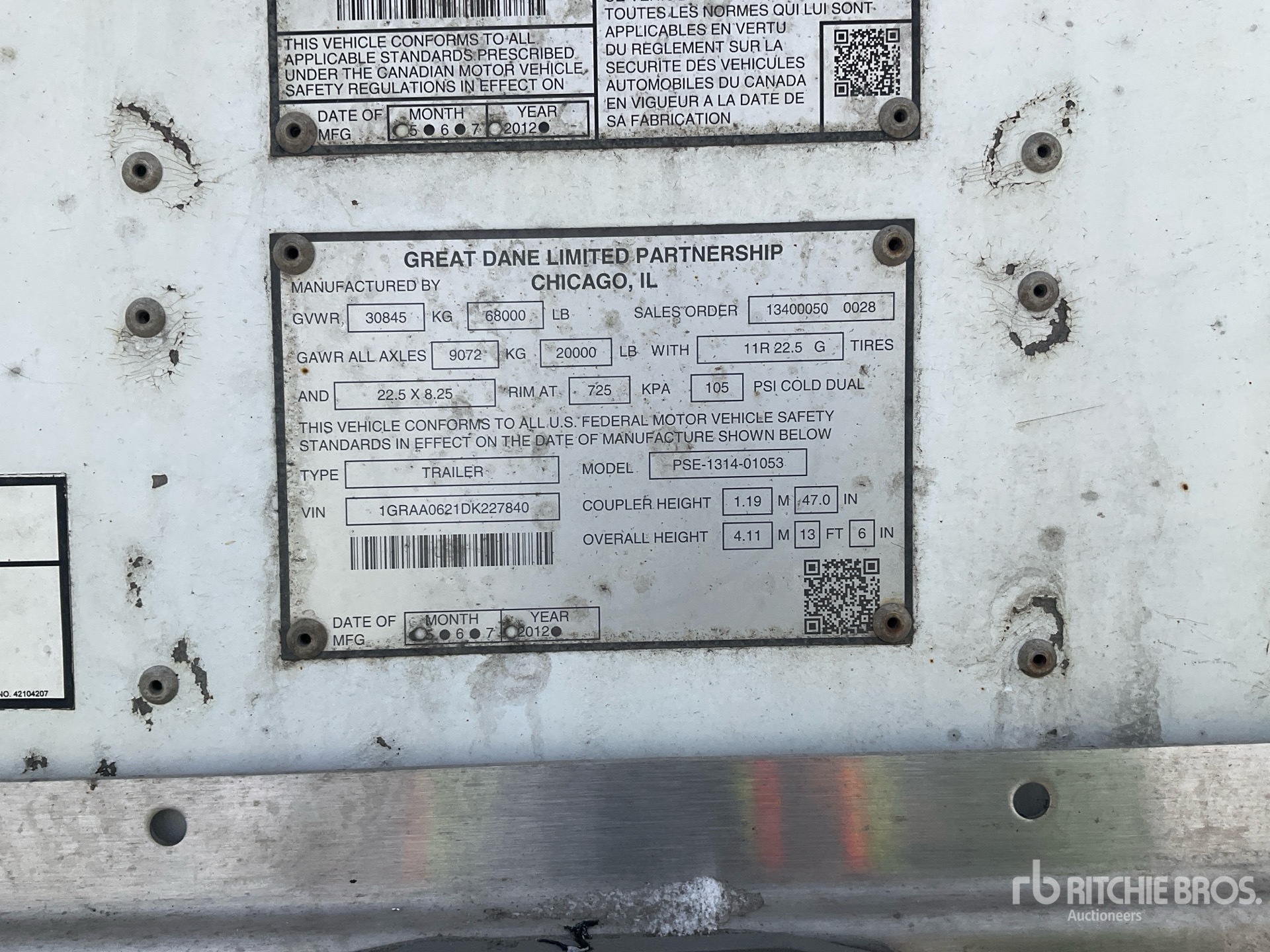 General Appearance with Seriennummer / FIN