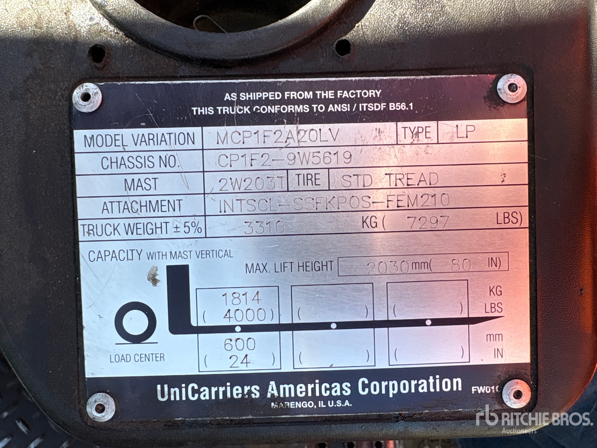 General Appearance with N.º de serie/VIN