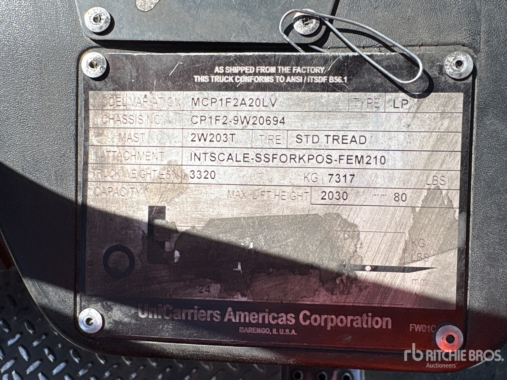 General Appearance with N.º de serie/VIN