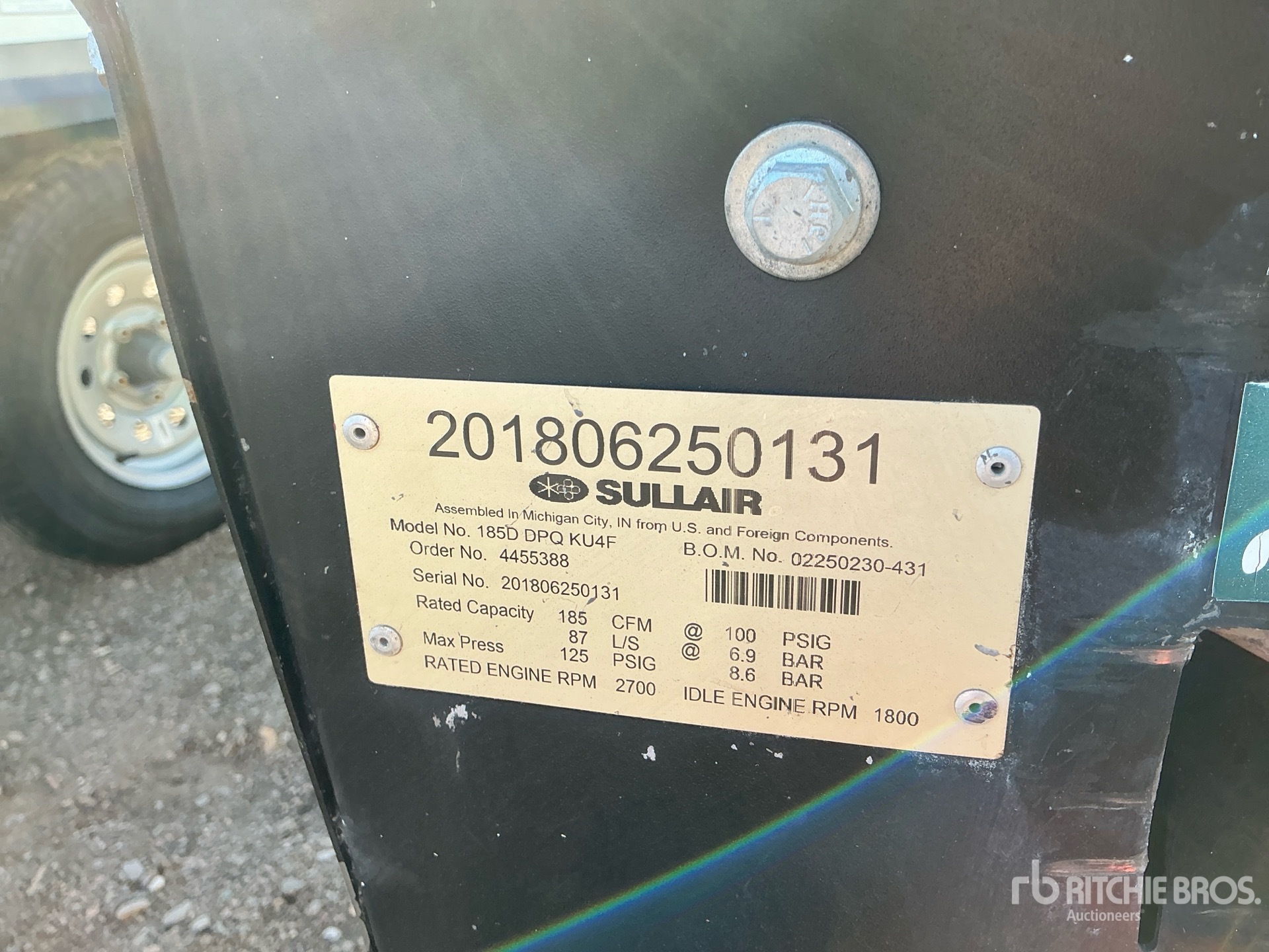 General Appearance with Unit Serial Number