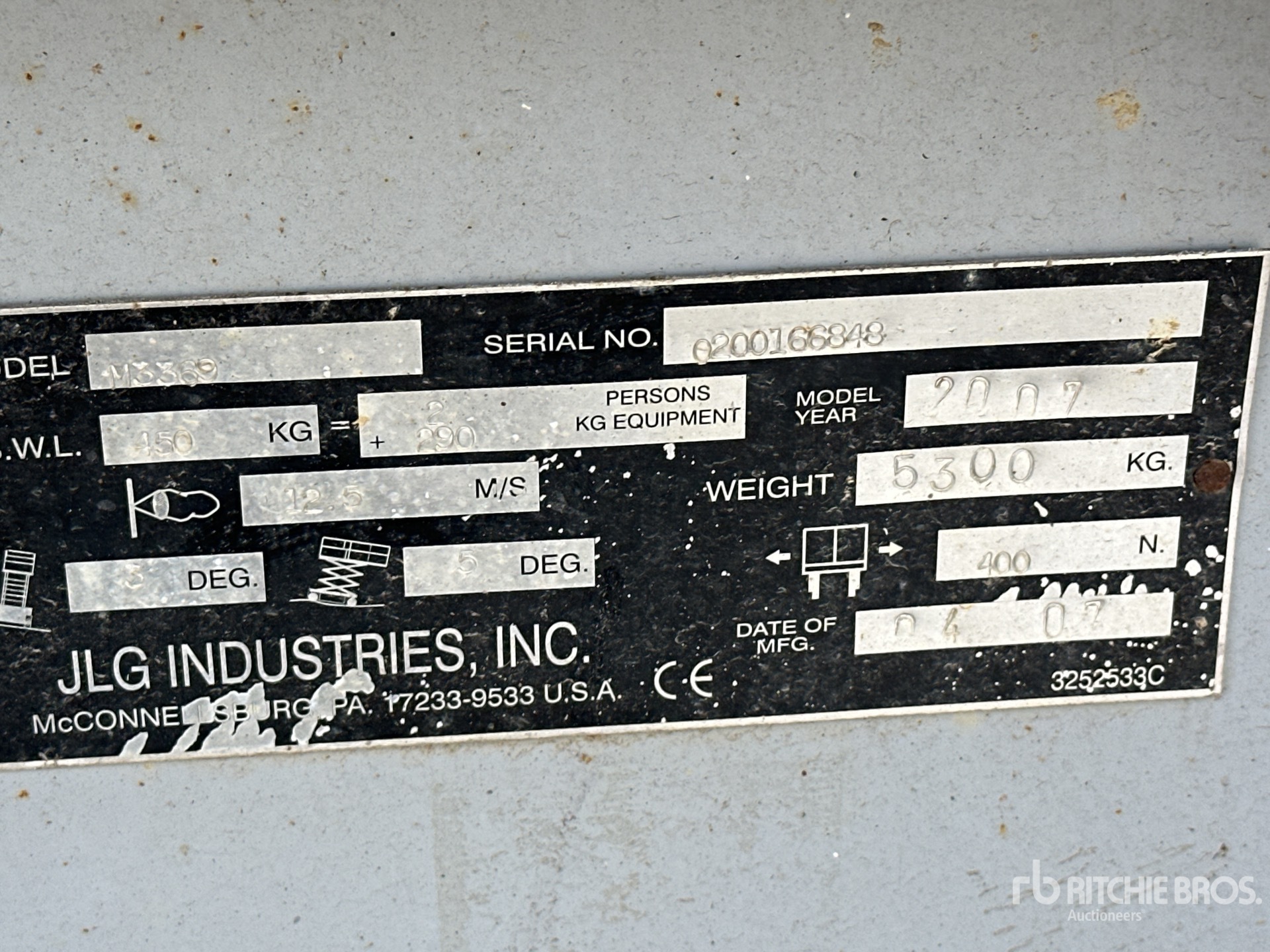 General Appearance with Numer seryjny/numer identyfikacyjny pojazdu