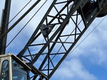 Crane Superstructure with Boom Angle Indicator