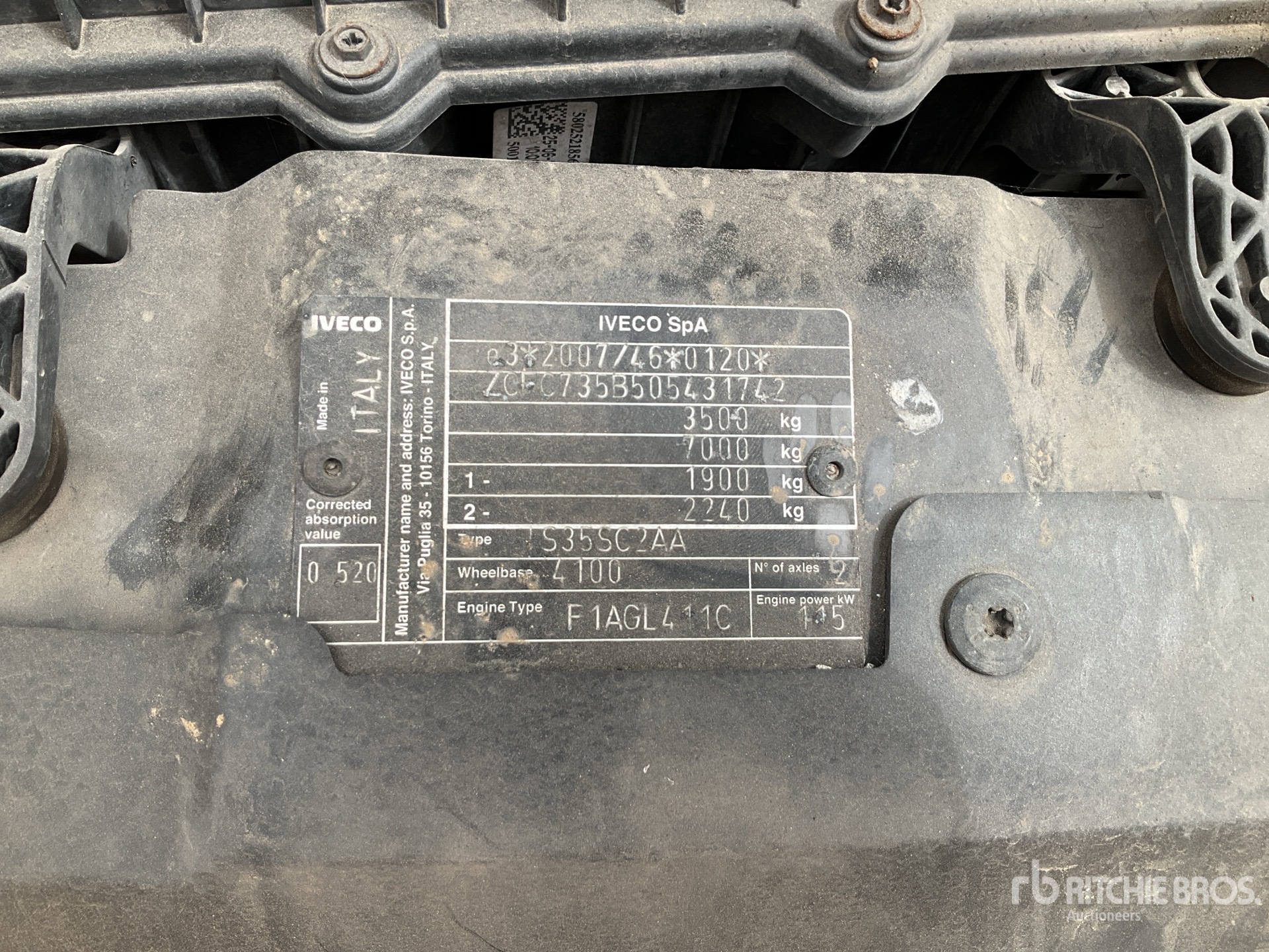 General Appearance with Numéro de série/Numéro d'identification du véhicule automobile